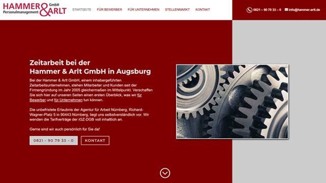 Moderne und bezahlbare Webseite für Augsburg